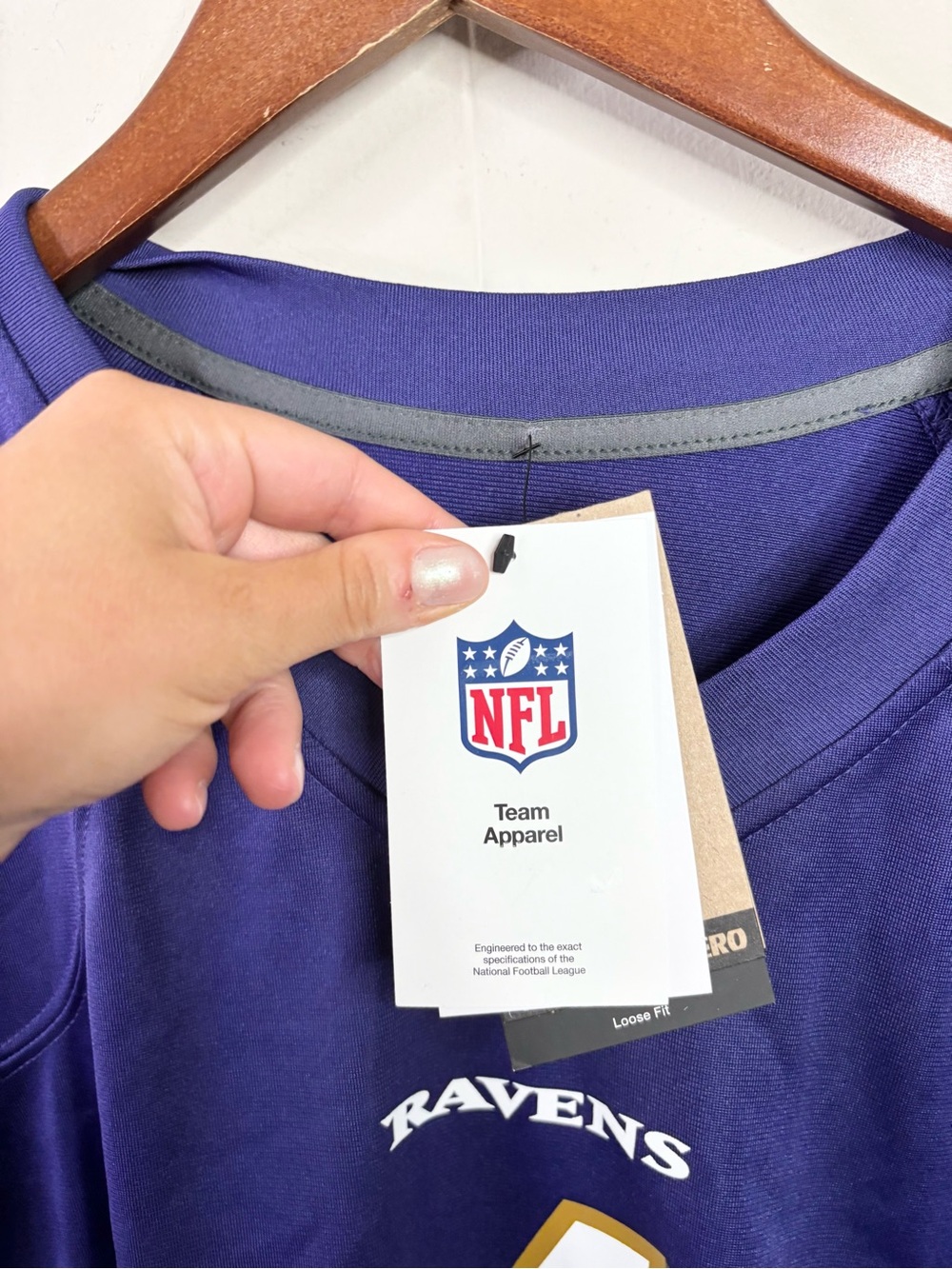 Baltimore Ravens Zay Flowers Nike Purple Game Jersey size XL new men’s loose - Picture 5 of 8